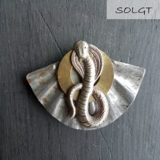 Recycle broche "Kobra"