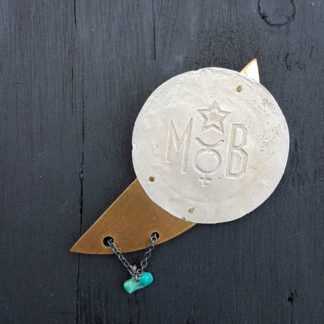 Recycle broche "Merkur"