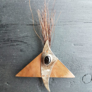 Recycle broche "Det tredje øje"