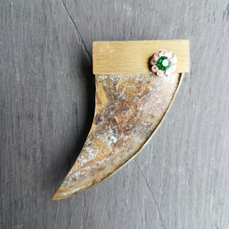 Recycle broche "Patina"