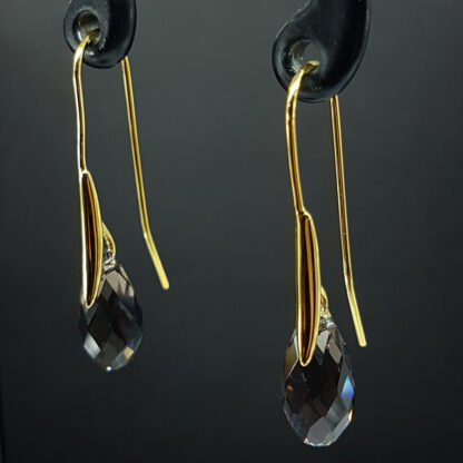 Crystal Grace - røgfarvet Swarovski krystal - Billede 2
